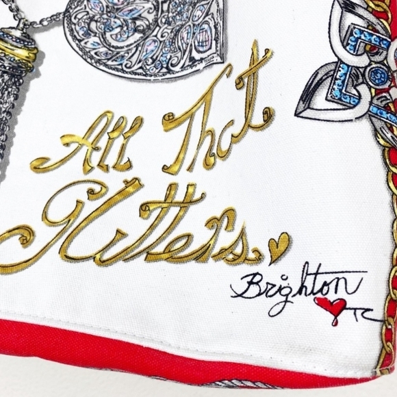 Brighton All That Glitters Canvas Tote In Multicolor - Picture 7 of 16